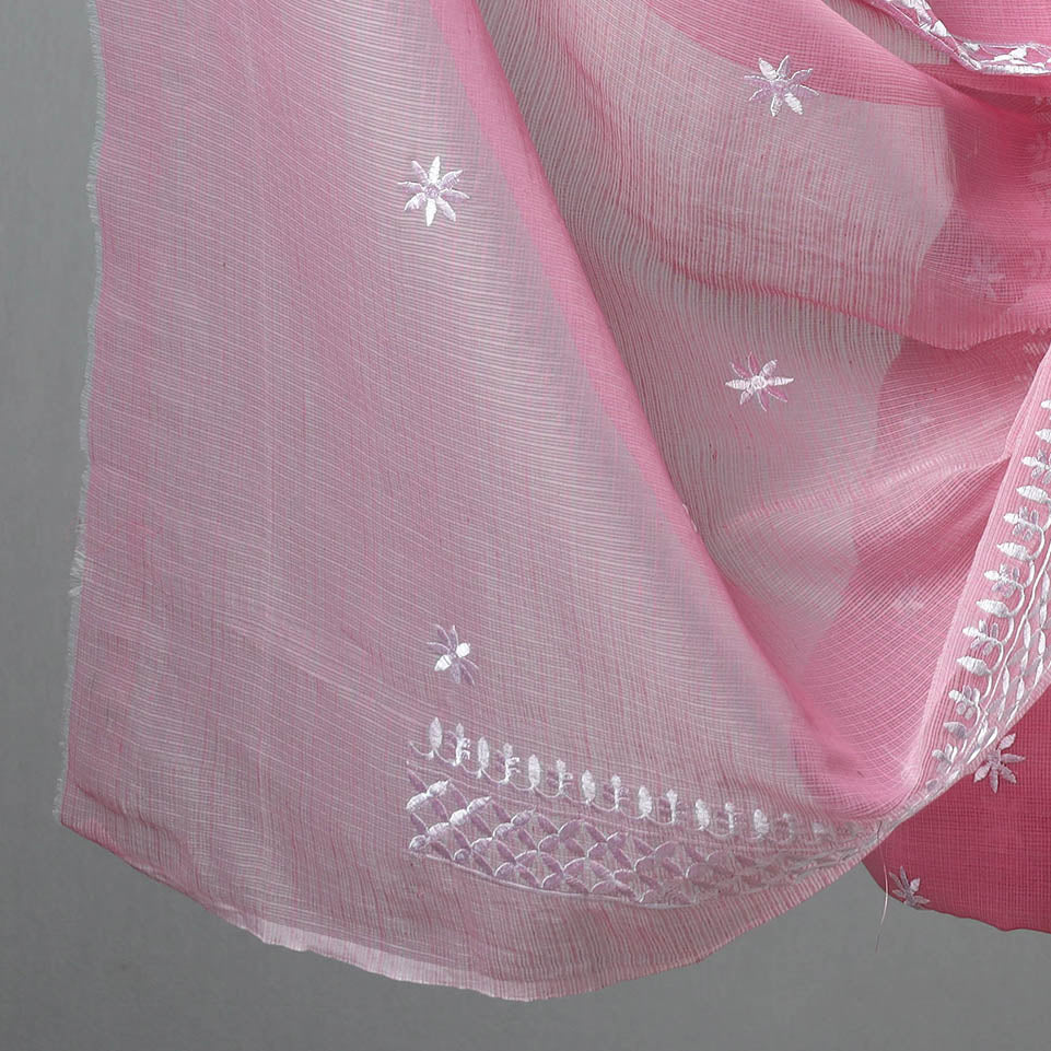  3pc Kota Doria Cotton Embroidered Suit Material Set 14 