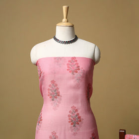 3pc kota doria cotton sanganeri unstitched dress material