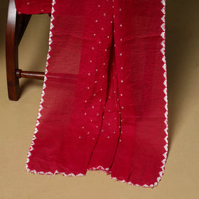 3pc kutch tie-dye satin cotton unstitched bandhani dress