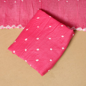 3pc kutch tie-dye satin cotton unstitched bandhani dress