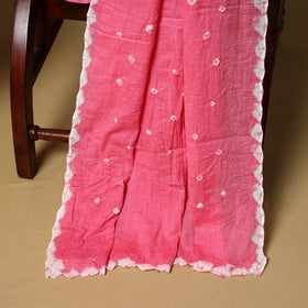 3pc kutch tie-dye satin cotton unstitched bandhani dress