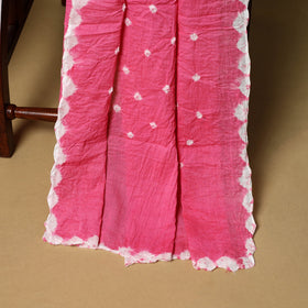 3pc kutch tie-dye satin cotton unstitched bandhani dress