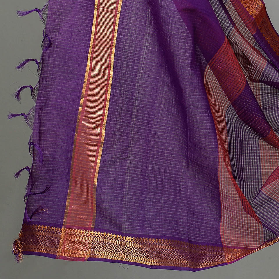 Buy 3pc Mangalagiri Handloom Cotton Suit Material Set with Zari Border Online at iTokri.com