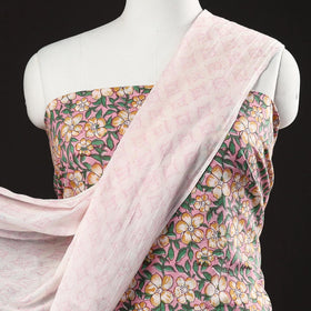 Buy 3pc Sanganeri Block Printed Cotton Suit Material Set Onine l iTokri.com