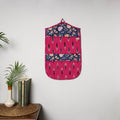 Pink - 4 pockets handcrafted cotton wall hanging letter