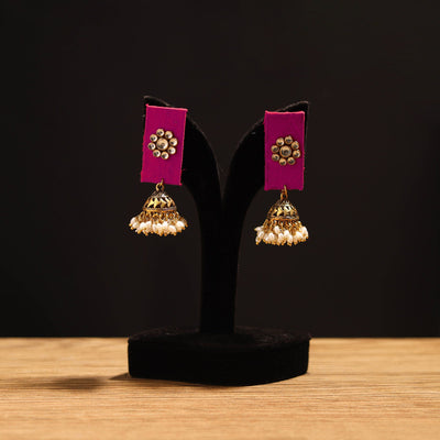 Anvika Stone Work Fabart GS Jhumka Earrings 