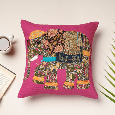 Buy Applique Quilted Cotton Cushion Cover Online at iTokri.com