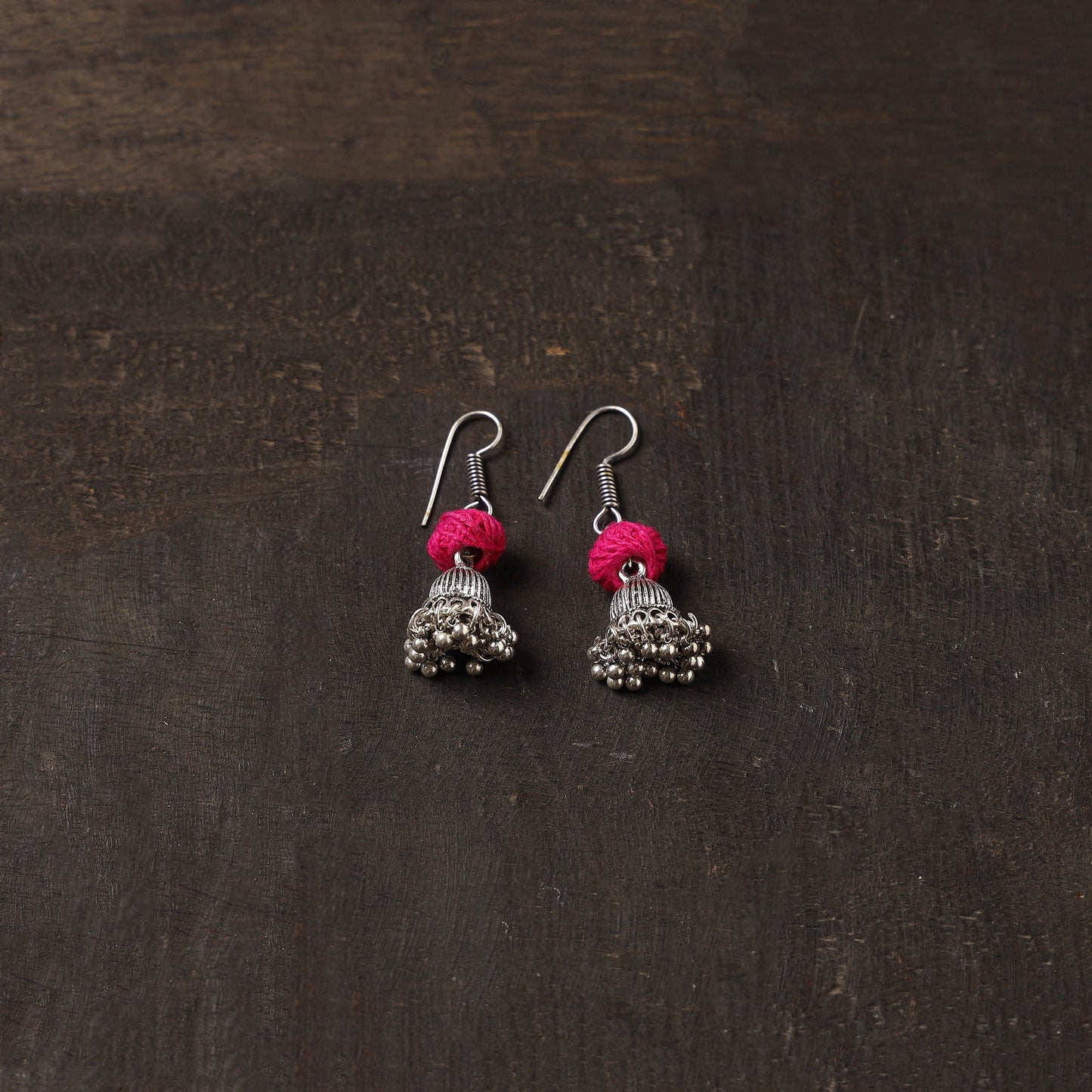 Ashifa german silver jhumki earrings - handcrafted