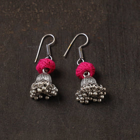 Ashifa german silver jhumki earrings - handcrafted