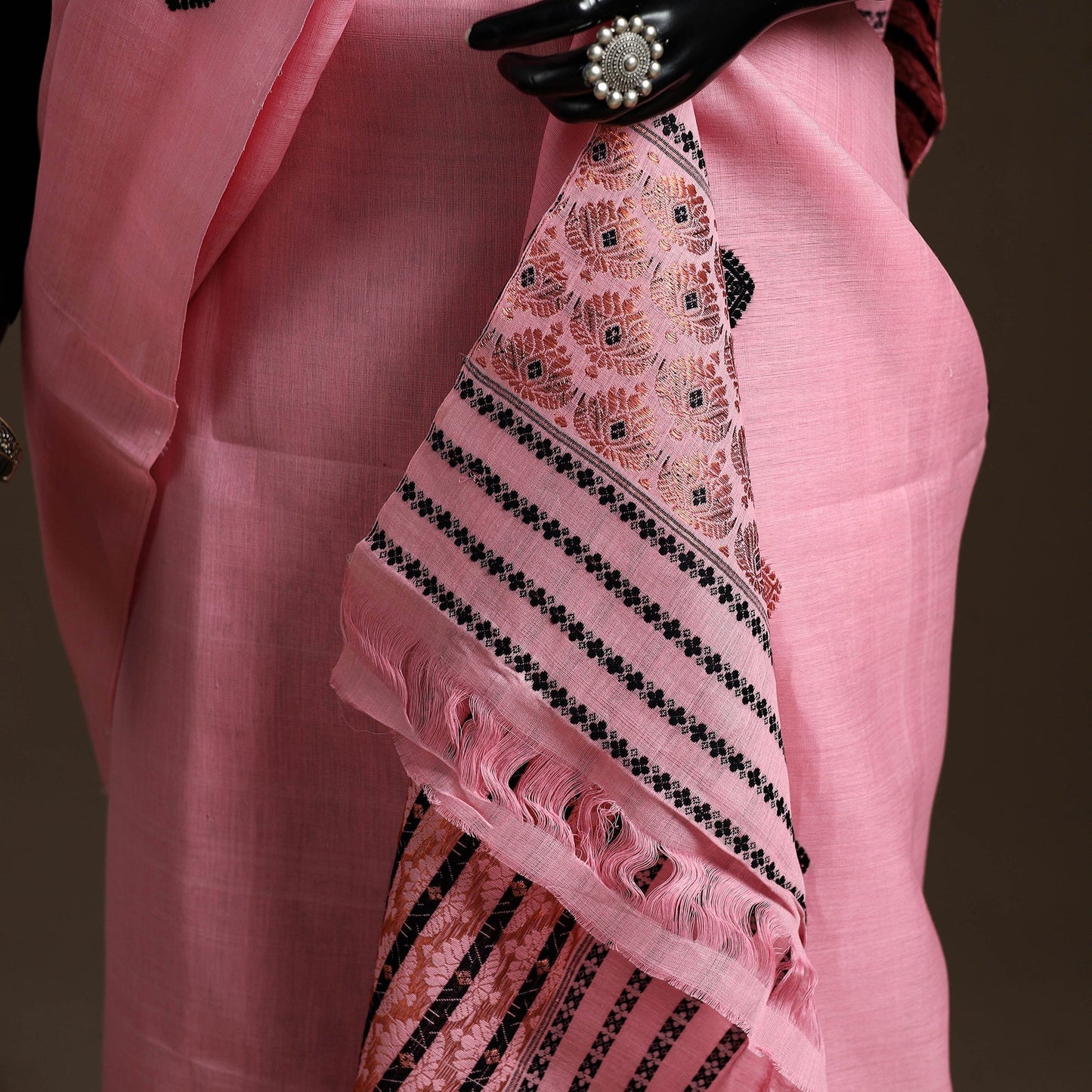 Assam handloom silk cotton mekhela chador with blouse piece