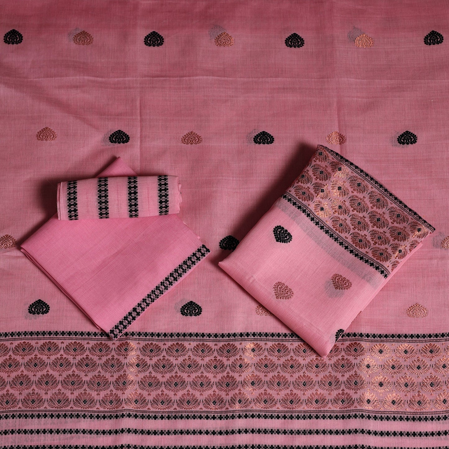 Assam handloom silk cotton mekhela chador with blouse piece