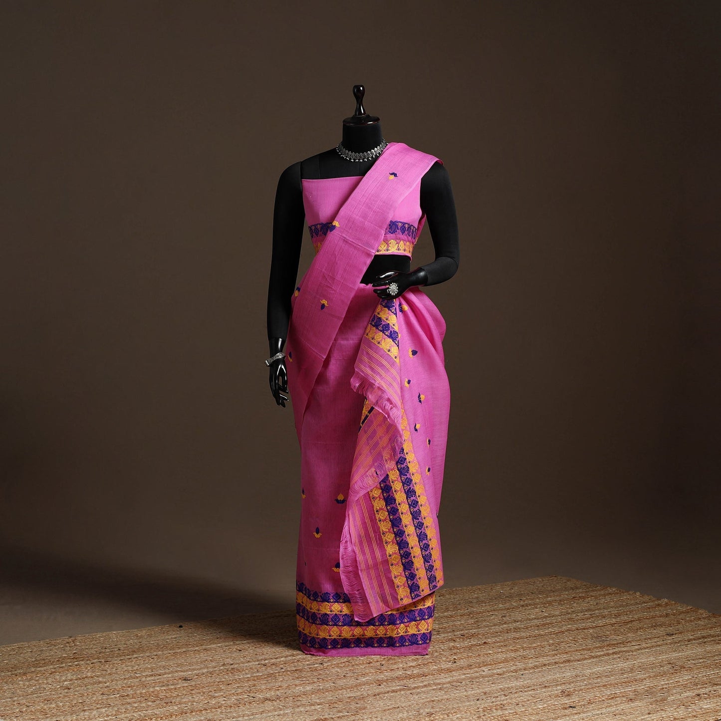 Assam handloom silk cotton mekhela chador with blouse piece