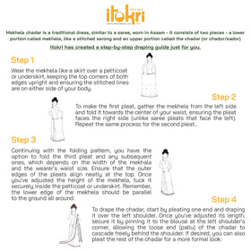  Assam Traditional Handloom Silk Cotton Mekhela Chador with Blouse Piece 12 