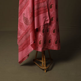 Bagh hand block print natural dyed cotton 3pc unstitched