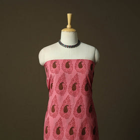 Bagh hand block print natural dyed cotton 3pc unstitched