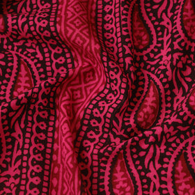 Pink Bagh Hand Block Print Natural Dyed Cotton Fabric
