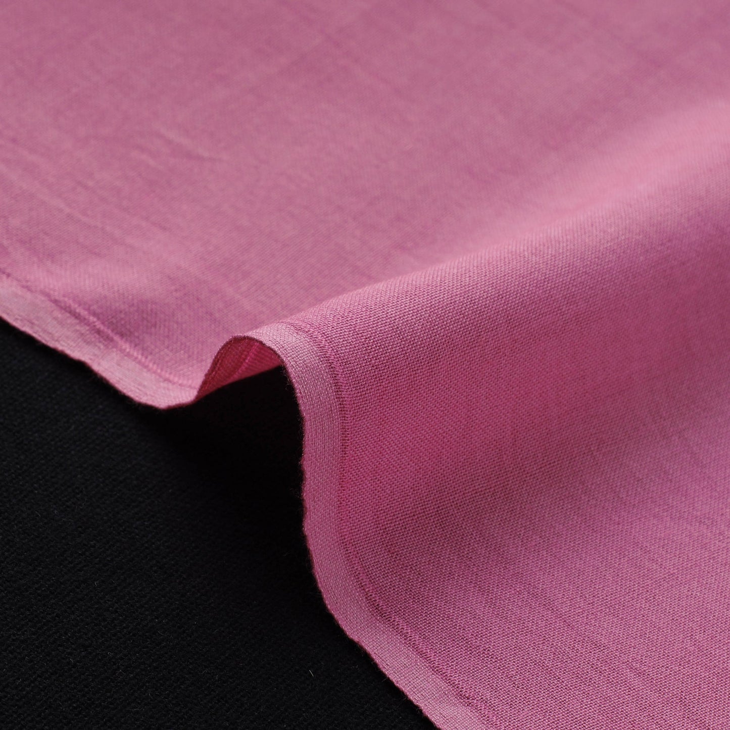 Pink - bamboo silk natural dyed pure handloom plain fabric