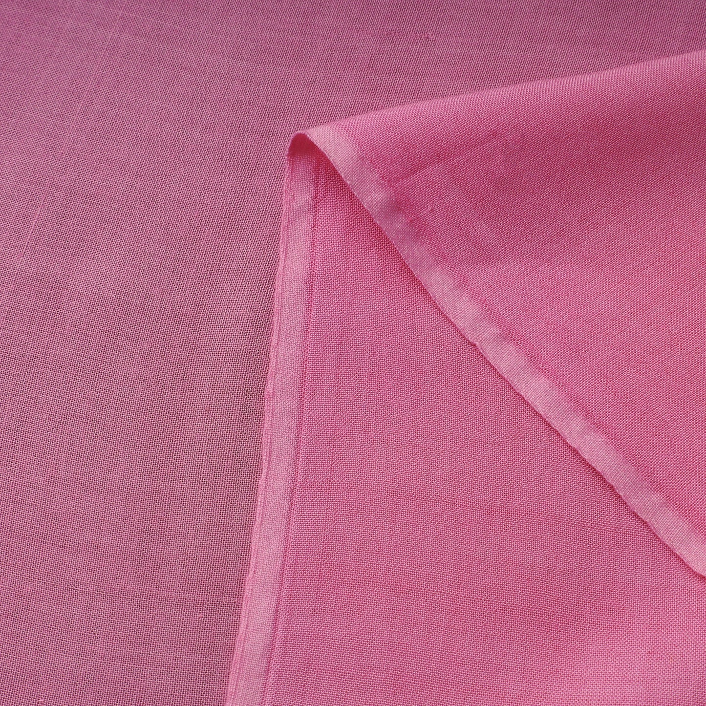 Pink - bamboo silk natural dyed pure handloom plain fabric