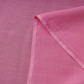 Pink - bamboo silk natural dyed pure handloom plain fabric