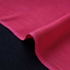 Pink - bamboo silk natural dyed pure handloom plain fabric