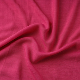 Pink - bamboo silk natural dyed pure handloom plain fabric