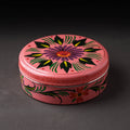 Banaras Handpainted Stainless Steel Pink Masala Box