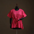 Bandhani tie-dye cotton kaftan (short) 20 - handcrafted