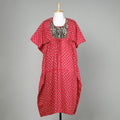  Bandhani Tie-Dye Cotton Kaftan with Tie-Up Waist (Long) 