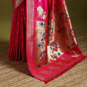 Bangalore silk paithani saree 08 - handcrafted