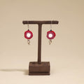 Banjara embroidery mirror work handmade earrings 08