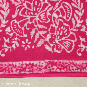 Pink - batik patchwork cotton unstitched kurta material