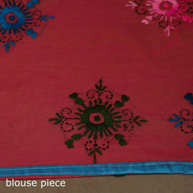 Bengal chanderi silk hand embroidered saree 18 - handcrafted
