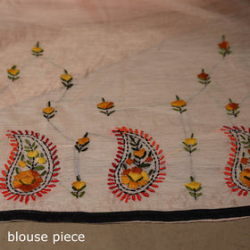 Bengal chanderi silk hand embroidered saree 19 - handcrafted