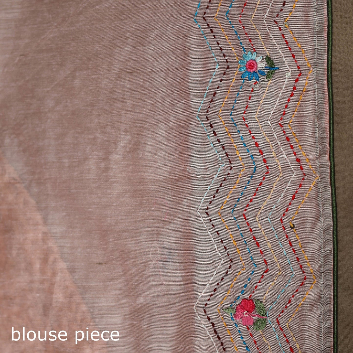 Bengal chanderi silk hand embroidered saree 30 - handcrafted