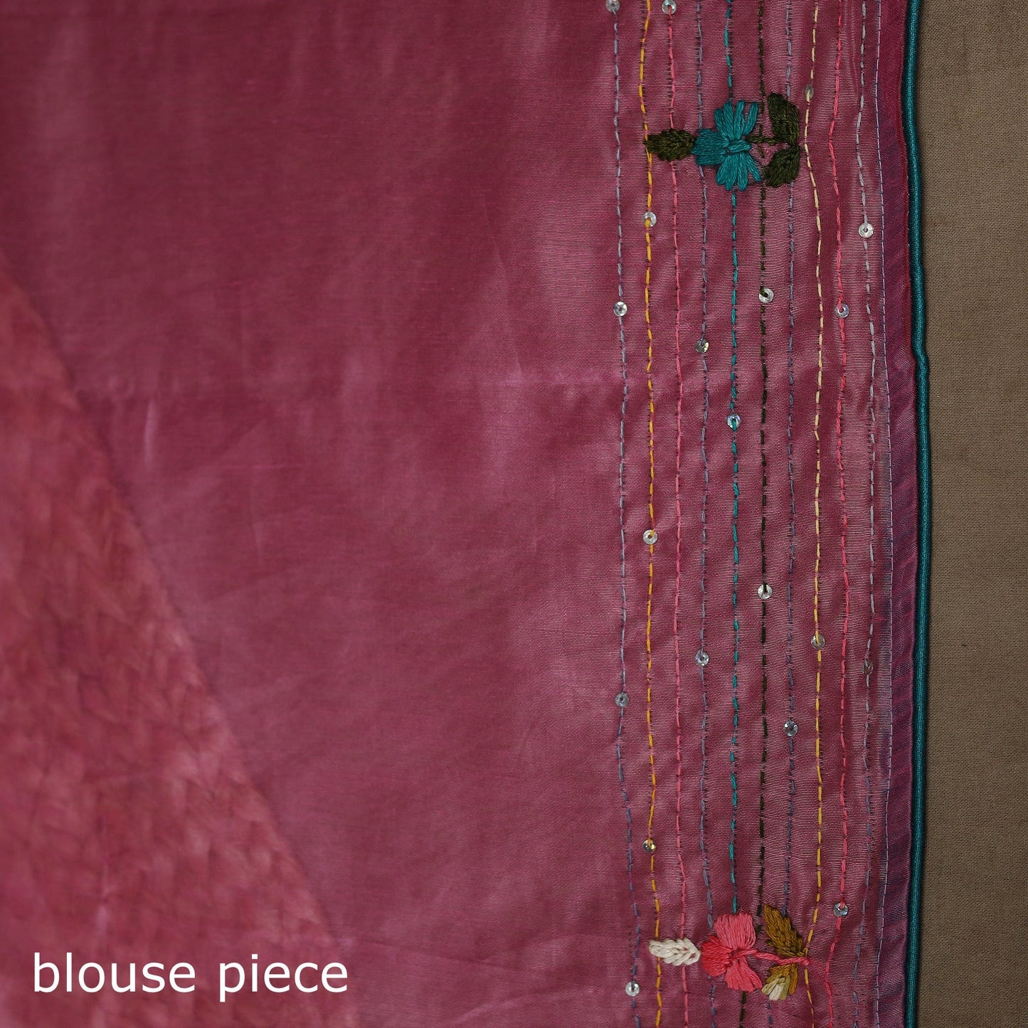 Bengal chanderi silk hand embroidered saree 35 - handcrafted
