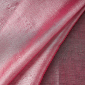  Pink Bengal Fine Tissue Zari Plain Fabric 