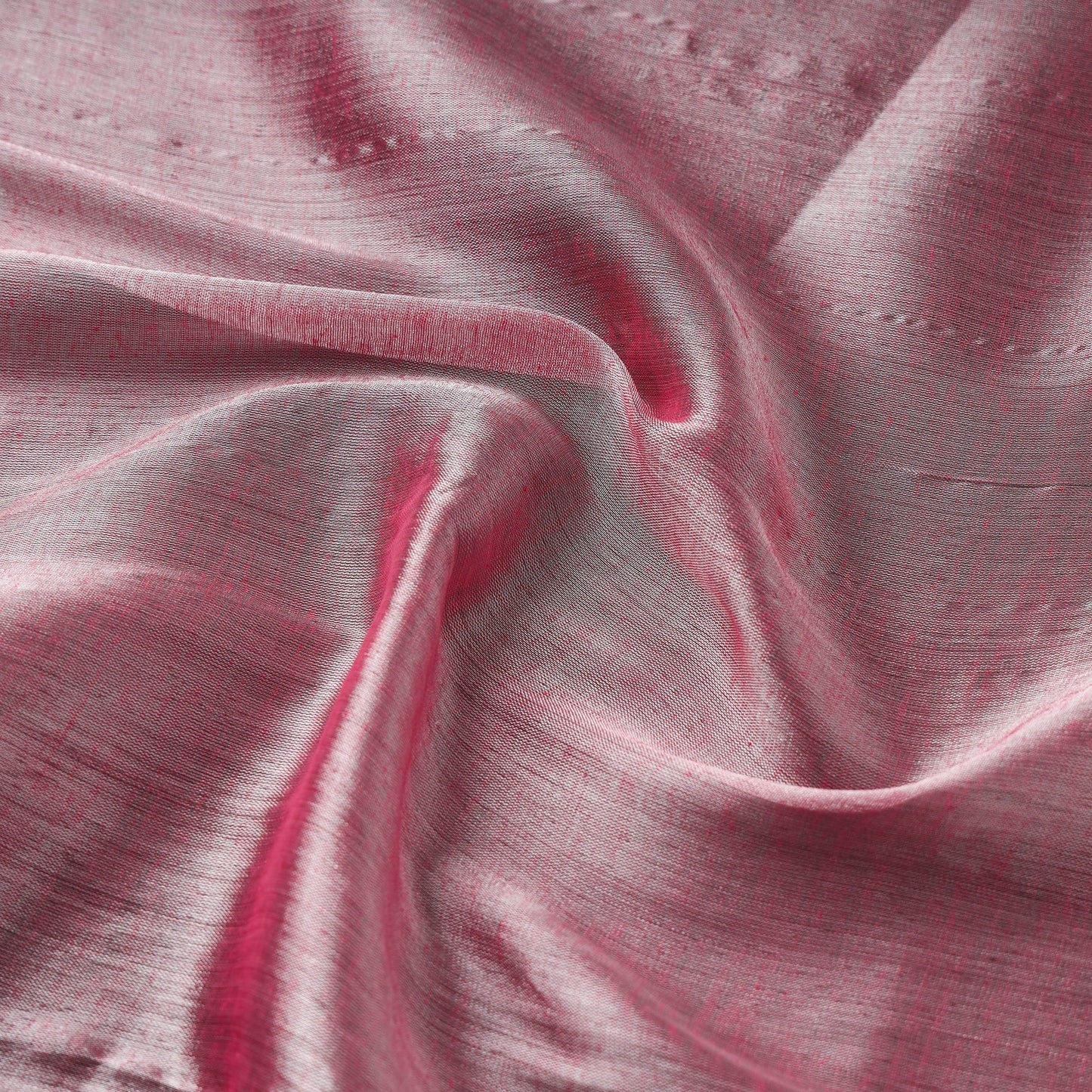 Pink Bengal Fine Tissue Zari Plain Fabric 