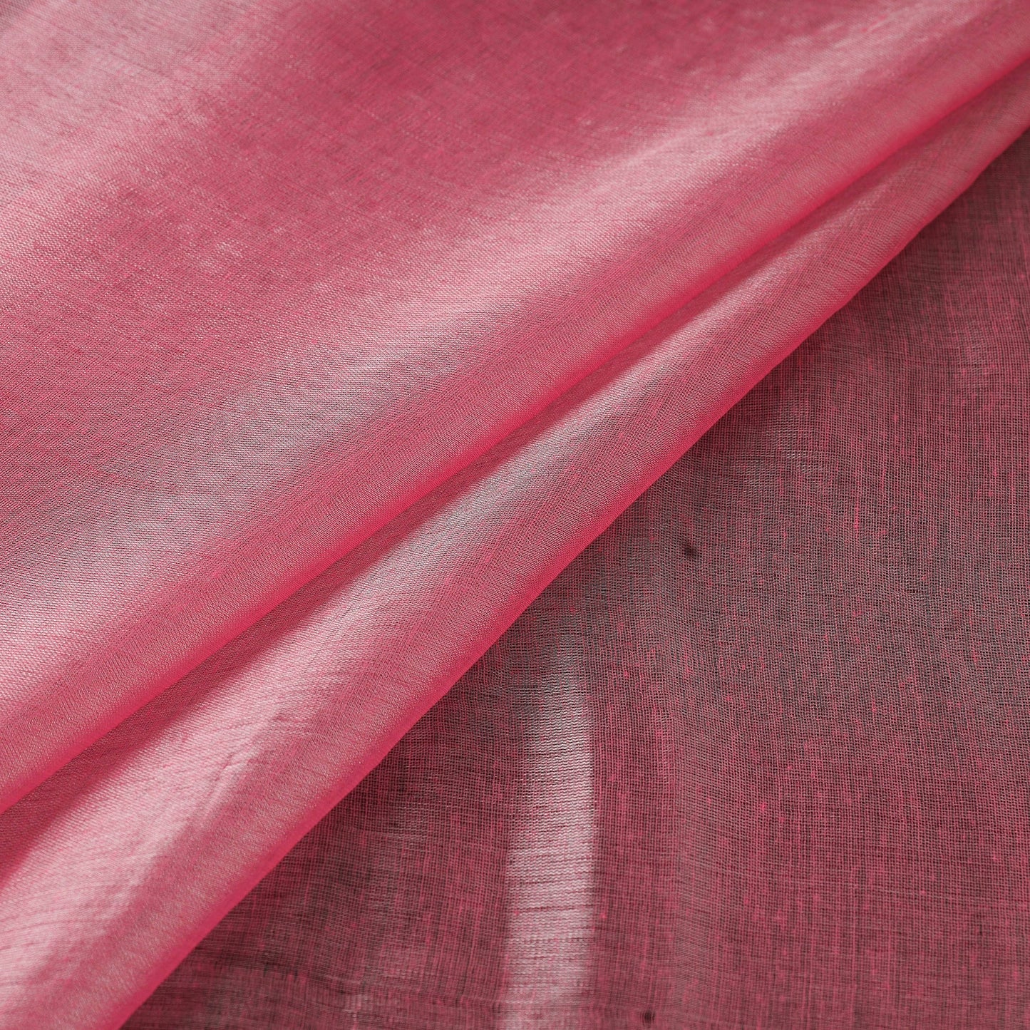 Bengal fine tissue zari plain fabric 13 - handcrafted