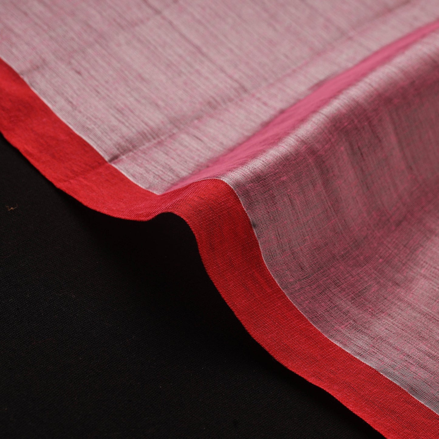 Bengal fine tissue zari plain fabric 13 - handcrafted