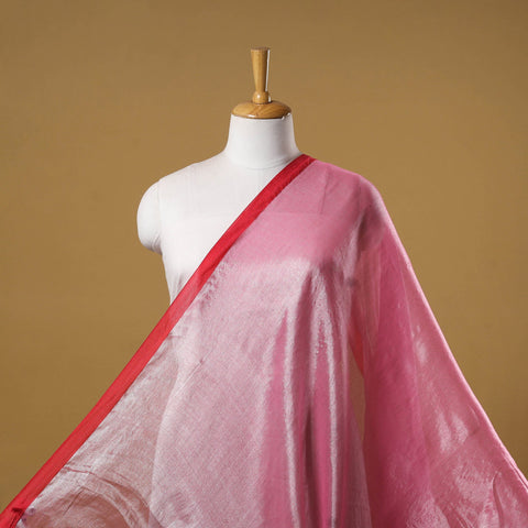 Bengal fine tissue zari plain fabric 13 - handcrafted