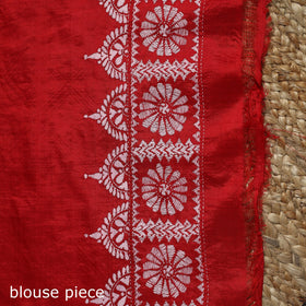 Bengal hand embroidery bangalore silk handloom kantha saree