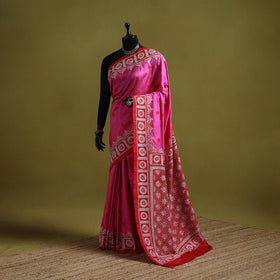 Bengal hand embroidery bangalore silk handloom kantha saree