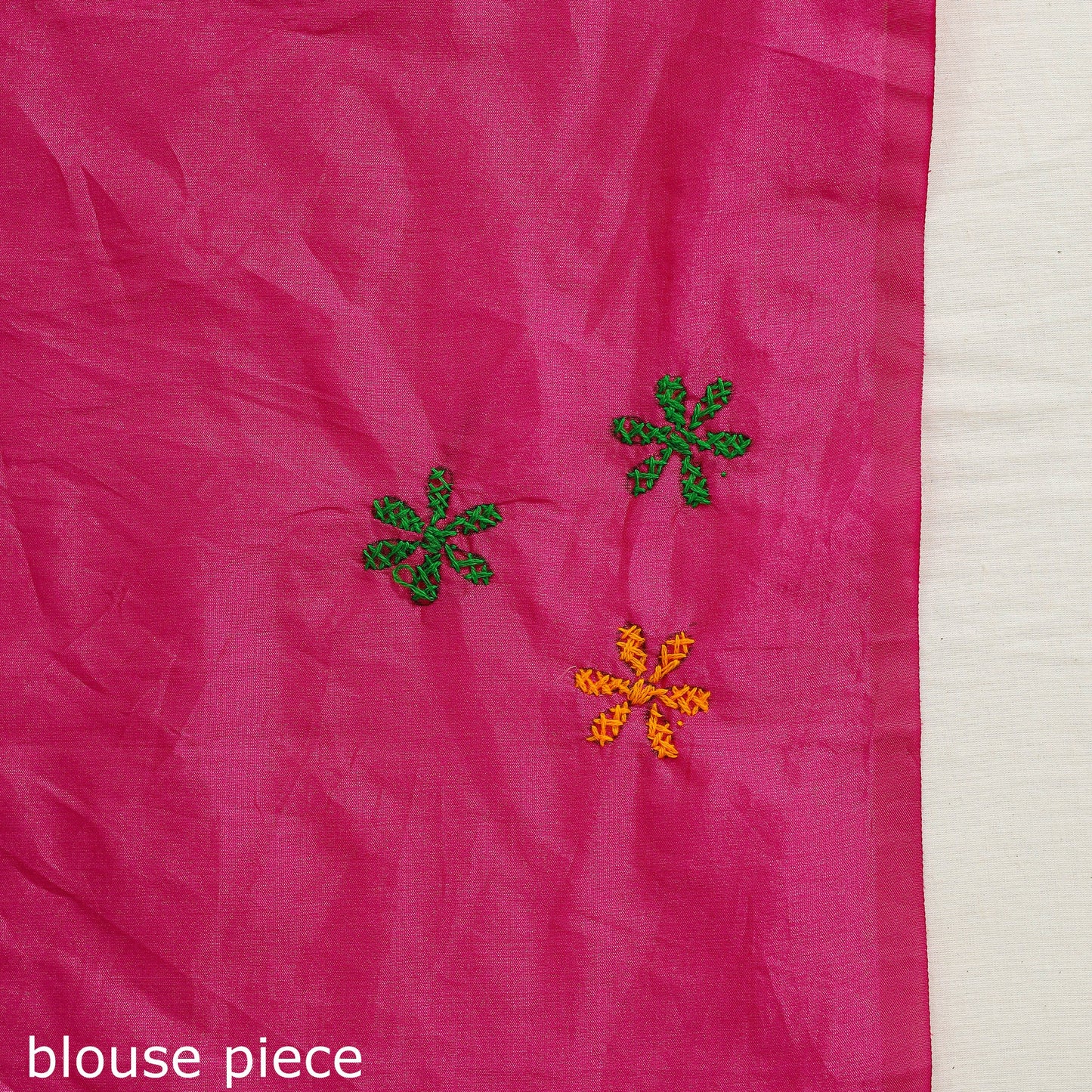 Bengal Hand Embroidery Silk Nakshi Kantha Saree