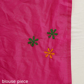 Bengal Hand Embroidery Silk Nakshi Kantha Saree