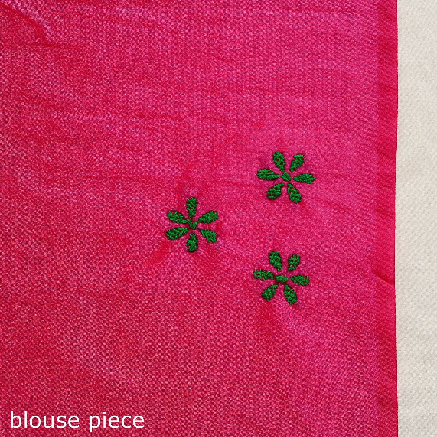  Buy Pink Bengal Hand Embroidery Silk Nakshi Kantha Saree