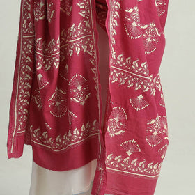 Buy Bengal Kantha Embroidery Cotton Handloom Dupatta 116 Online at iTokri.com