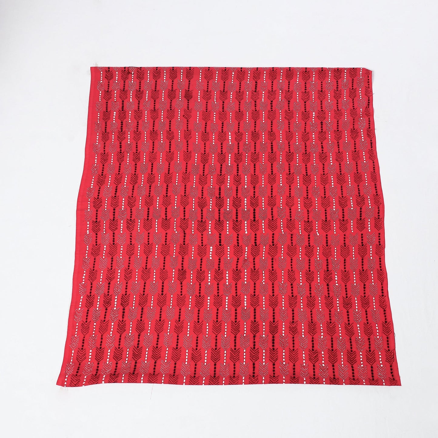 Pink Bengal Kantha Embroidered Pure Cotton Blouse Piece 