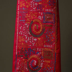 Bengal kantha hand embroidered cotton unstitched kurta