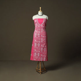 Bengal kantha hand embroidered cotton unstitched kurta