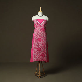 Bengal kantha hand embroidered cotton unstitched kurta